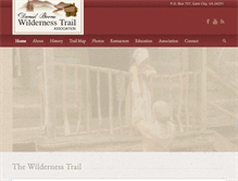 Tablet Screenshot of danielboonetrail.com